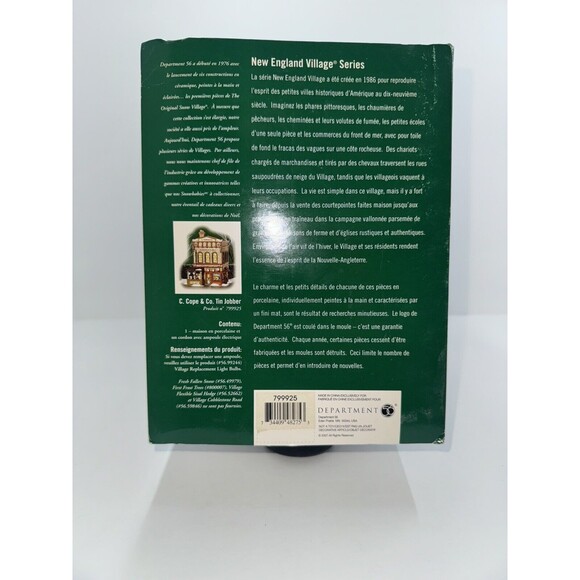 Dept 56 New England Village “C.Cope & Co Tin Jobber “ 799925 Christmas Retired - Picture 11 of 13